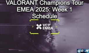 VALORANT Champions Tour EMEA 2025: Schema för vecka 1
