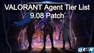 VALORANT Tier List 9.08 Patch