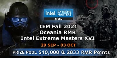 IEM Fall 2021: Oceania RMR IEM Fall 2021: Oceania RMR
