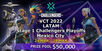 VCT 2022: LATAM Stage 1 Challengers Playoffs