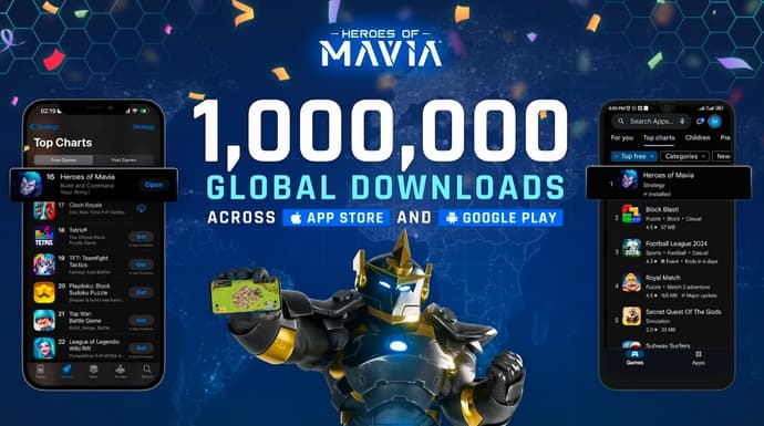 Heroes of Mavia Surpasses 1 Million Downloads, Dominates Global App Store Rankings Before Token Launch Heroes of Mavia Surpasses 1 Million Downloads, Dominates Global App Store Rankings Before Token Launch