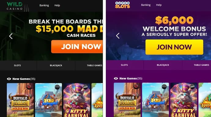 Wild Casino vs Super Slots, Same Owner, Different Sites: What are the Differences? Wild Casino vs Super Slots, Same Owner, Different Sites: What are the Differences?