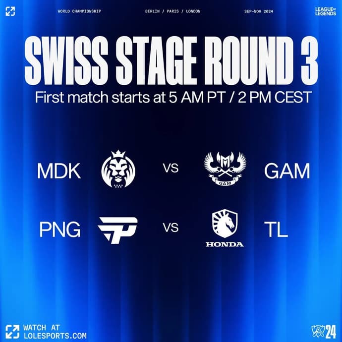 Do or Die Day at Worlds 2024 – Schedule for LoL World Championship 2024 Swiss Stage Day 5 Do or Die Day at Worlds 2024 – Schedule for LoL World Championship 2024 Swiss Stage Day 5