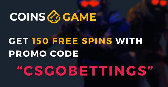 Coins.Game Promo Code "CSGOBETTINGS" - Claim 150 FS Bonus Coins.Game Promo Code "CSGOBETTINGS" - Claim 150 FS Bonus