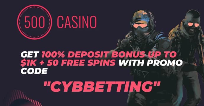 CSGO500 Promo Code "CYBBETTING" with 15% Rakeback CSGO500 Promo Code "CYBBETTING" with 15% Rakeback