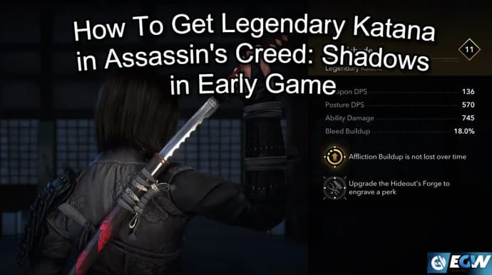 Hvordan få legendarisk katana i Assassin's Creed: Shadows i tidlig spill Hvordan få legendarisk katana i Assassin's Creed: Shadows i tidlig spill