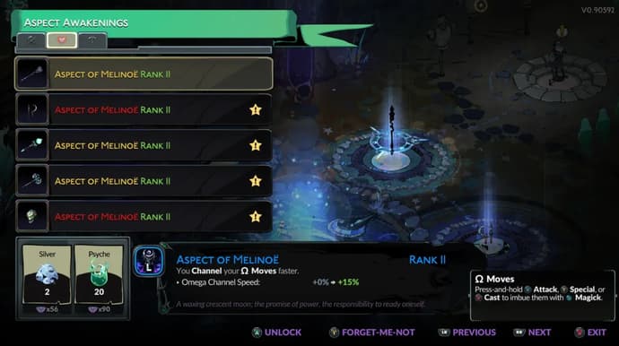 Kaikki yön näkökohdat Hades 2:ssa Tier-Lista Kaikki yön näkökohdat Hades 2:ssa Tier-Lista