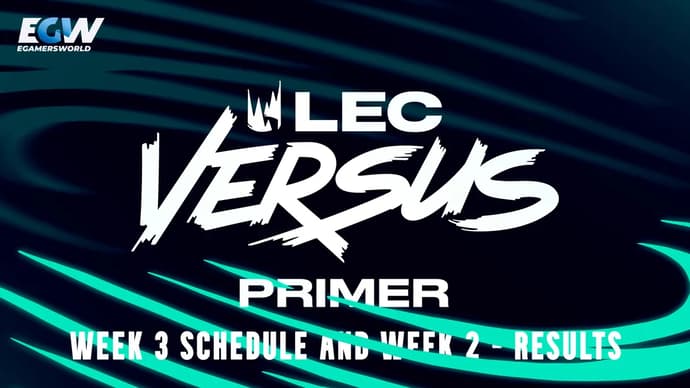 Расписание 3-й недели и результаты 2-й недели турнира LEC Versus 2026