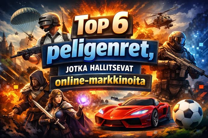 Top 6 peligenret, jotka hallitsevat online-markkinoita