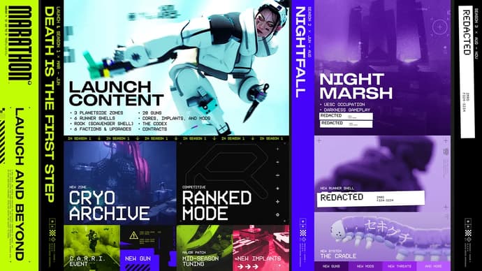 Hoja de ruta de Maratón: Lo que espera a los jugadores en las temporadas 1 y 2 Hoja de ruta de Maratón: Lo que espera a los jugadores en las temporadas 1 y 2