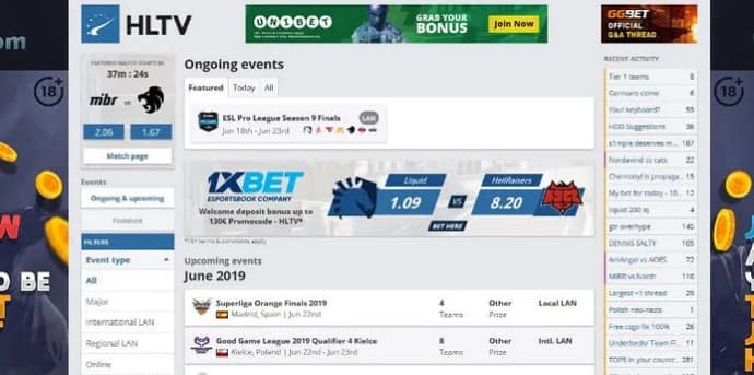 HLTV.org - aperçu des ressources esports. Photo 2