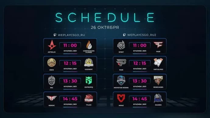 Den andre delen av prognosene for PGL Major Stockholm 2021 - New Challengers (andre dag). Photo 1