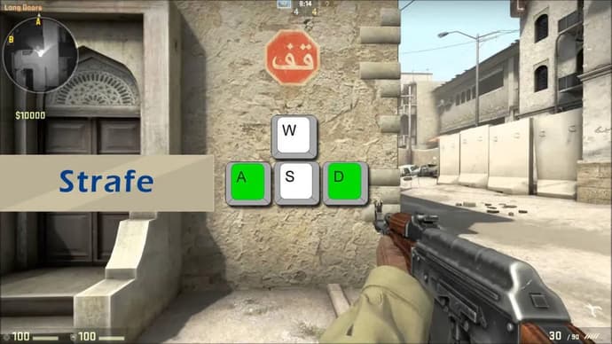 Hvordan bevege seg riktig i CS:GO? Strafes og counter-strafes Hvordan bevege seg riktig i CS:GO? Strafes og counter-strafes