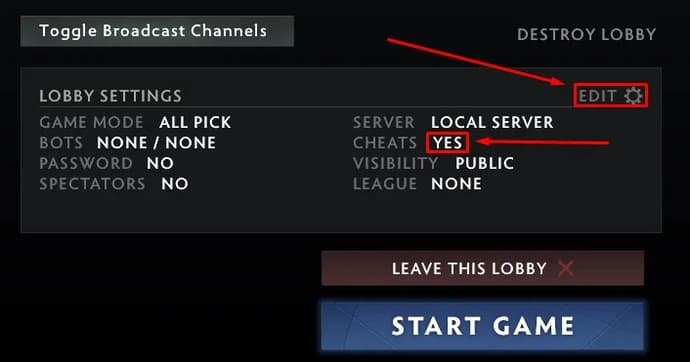Console commands and cheats in Dota 2. Photo 1