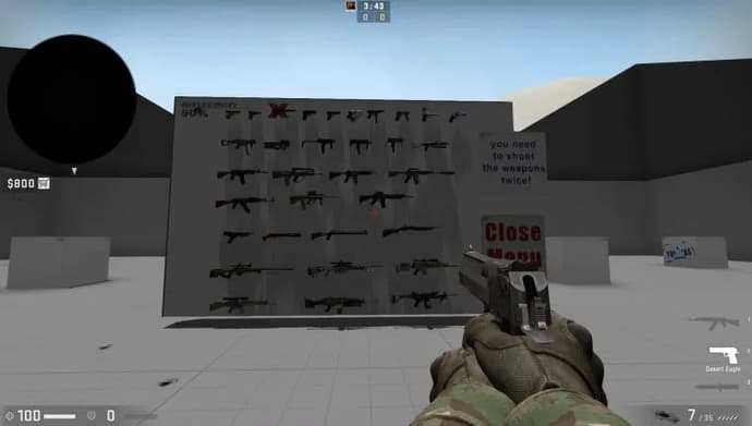 Kart for treningsmål i CS:GO. Photo 5