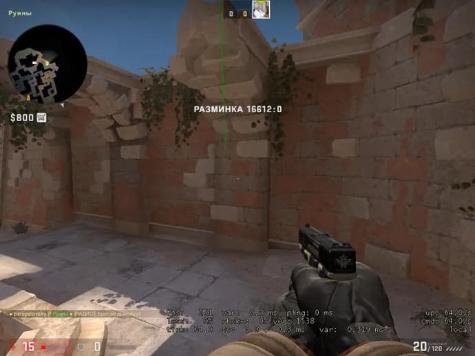 The guide on grenade throws at the bombsite B on the map Anubis and combination options. Photo 8
