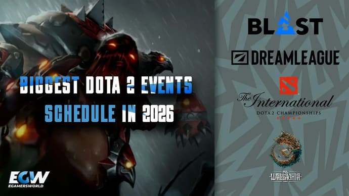 De største Dota 2-arrangementene i 2026