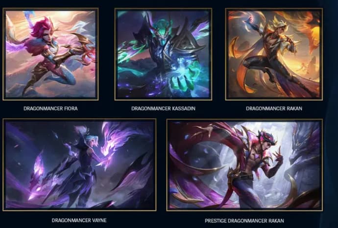 LoL Dragonmancer Skins 2024
