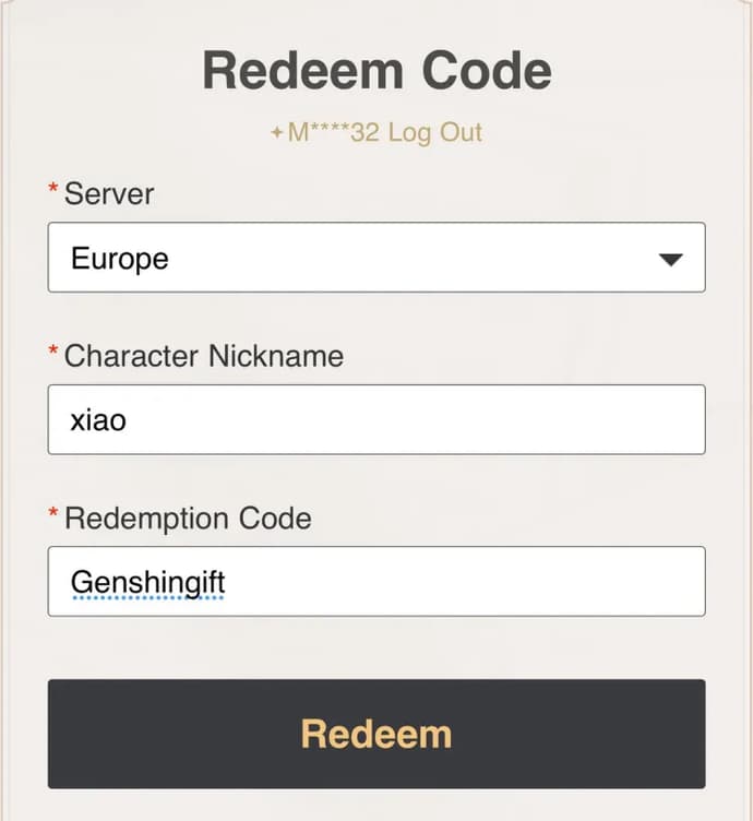 genshin codes November 2024