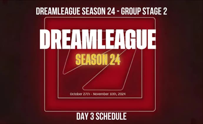 Dota 2 DreamLeague Season 24 - Group Stage 2 Day 3 Schedule 1