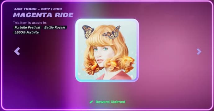 Fortnite Music Pass Season 6 Rewards