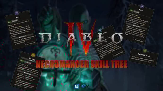 Arbre de compétences du nécromancien de Diablo 4