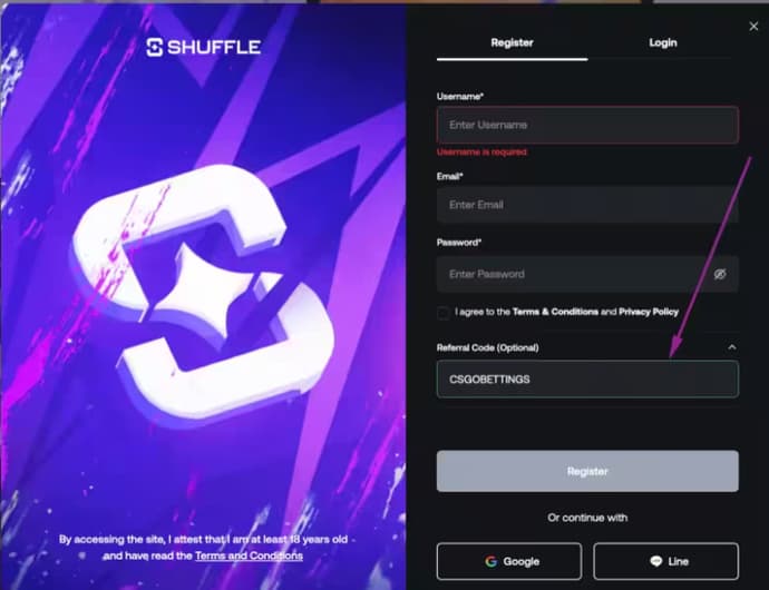 Shuffle Casino Promo Code