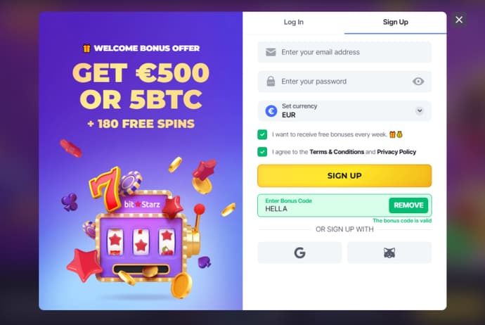 BitStarz Bonus Code HELLA - Get No Deposit Bonus and Free Spins 3