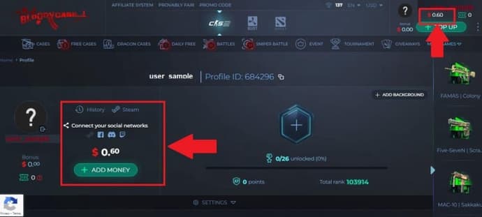BloodyCase Promo Code
