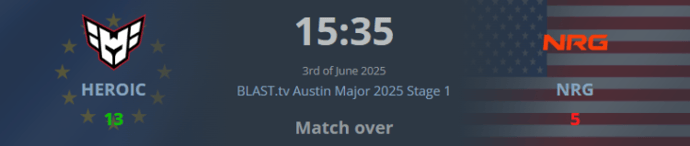 Heroic defeat NRG – Austin Major 2025 Stage 1 1