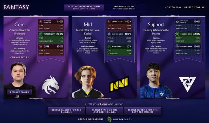 Dota 2 TI 2025 Compendium Fantasy Guide 1