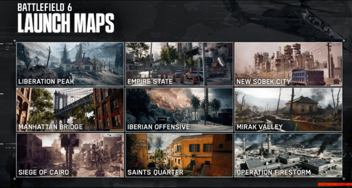 All BF6 Available Maps – From Open Beta to Full Release 1