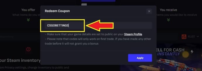 Get Your Bonus Free Cases When You Use the TradeIt.gg Promo Code CSGOBETTINGS Today! 10