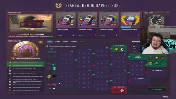 austin pick`em SL Budapest Major 2025
