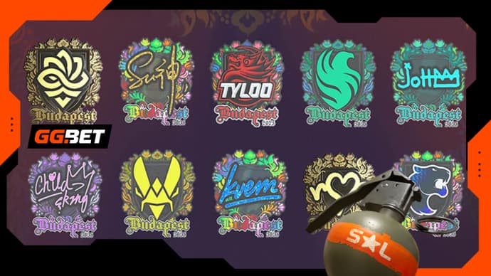 GG.BET SL Budapest Major 2025 Stickers