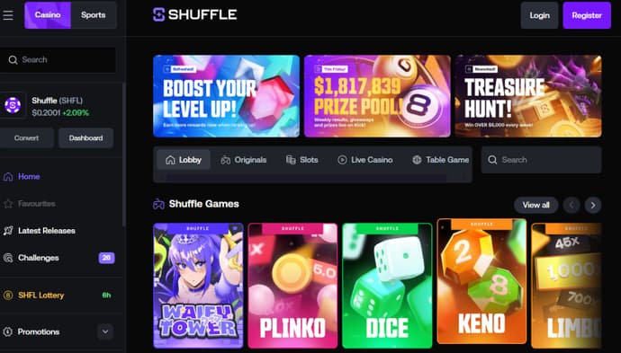 Shuffle Promo Code 2026: Get 200% Deposit Bonus 1