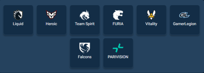 Teams at BLAST Bounty Winter 2026