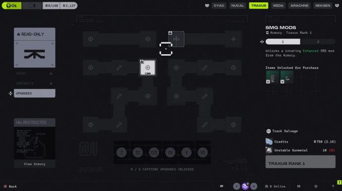 Traxus: Rewards & Quests of Marathon Faction 1