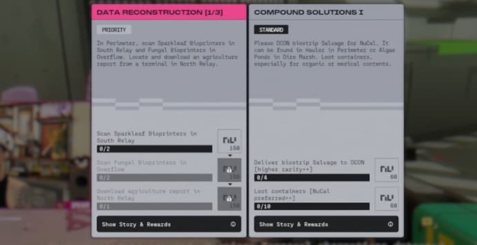 NuCaloric: Rewards & Quests of the Marathon Faction 1