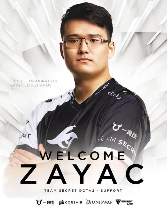 Zayac tornou-se oficialmente um jogador do Team Secret de pleno direito. Foto 2