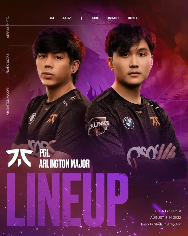 Fnatic found 3 replacements for PGL Arlington Major 2022. Photo 1