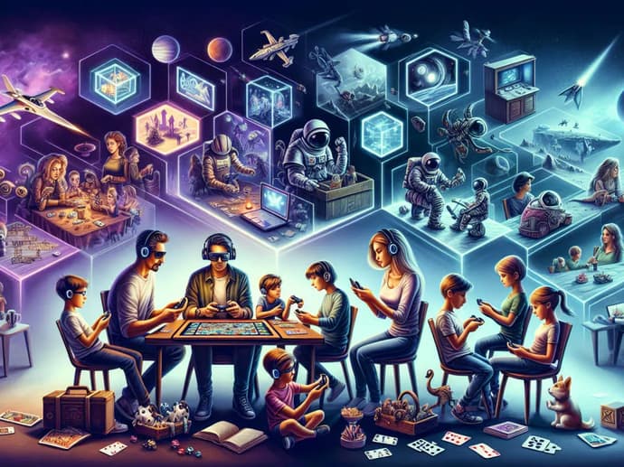 From board games to battle royales: the evolution of family game nights in the digital age. From board games to battle royales: the evolution of family game nights in the digital age.