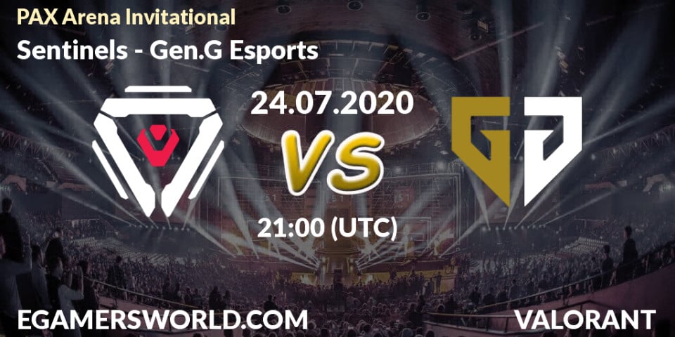 Sentinels Vs Gen.G Esports: Betting TIp, Match Prediction. 24.07.20 ...