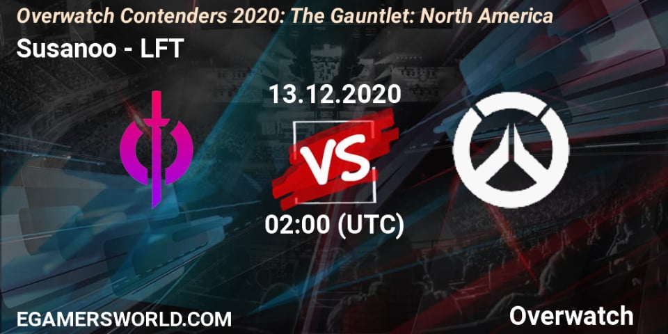 Susanoo Vs Lft 13 12 20 Overwatch Overwatch Contenders 2020 The Gauntlet North America Betting Tips Stream Livescore Results Twitch Youtube Fnovhgfww Egw