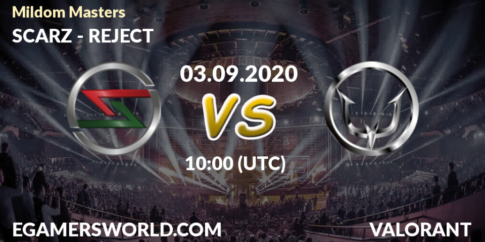 Scarz Vs Reject 03 09 Valorant Mildom Masters Betting Tips Stream Livescore Results Twitch Youtube Ggdeyveccs Egw