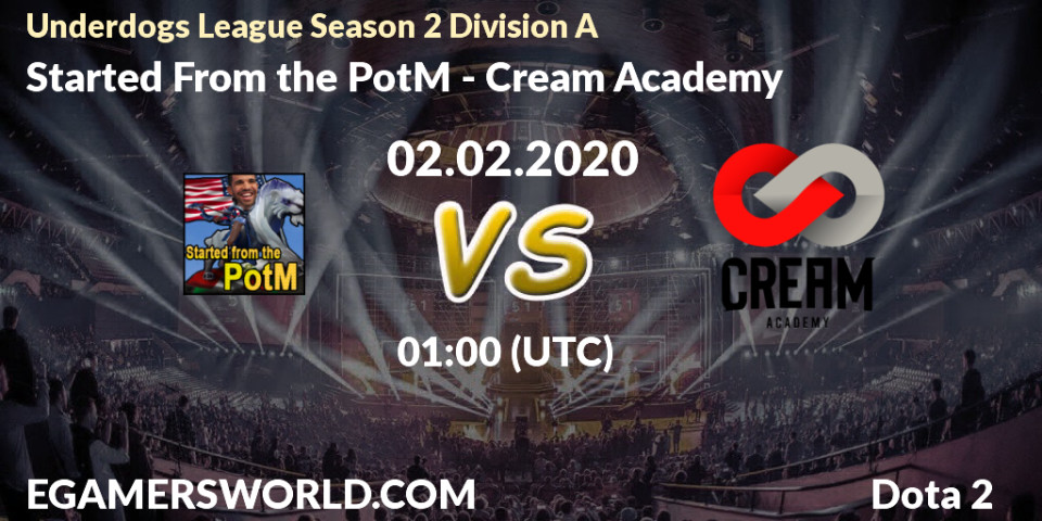 Started From The Potm Vs Cream Academy Stream 02 02 20