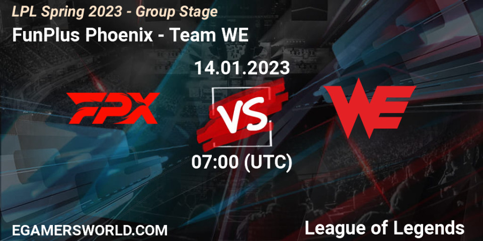 FunPlus Phoenix VS Team WE LoL Betting Tips, Stream, LiveScore, Results ...