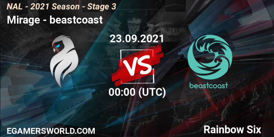 Mirage Vs Beastcoast 23 09 21 Rainbow Six Nal 2021 Season Stage 3 Betting Tips Stream Livescore Results Twitch Youtube Cztpyik2f6 Egw