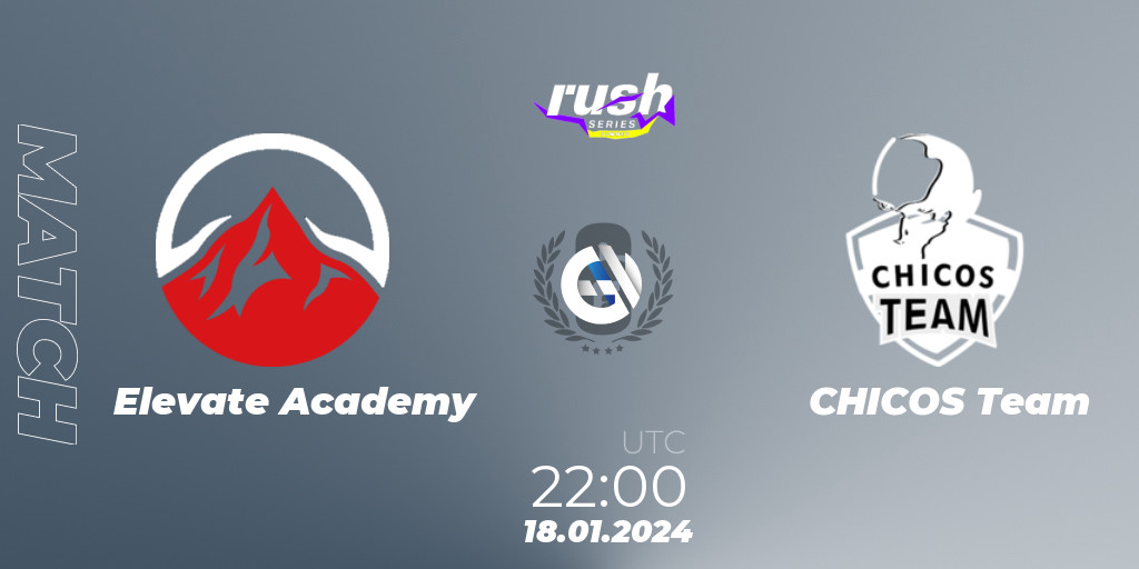 Elevate Academy vs CHICOS Team: 18.01.24. Rainbow Six, RUSH SERIES ...