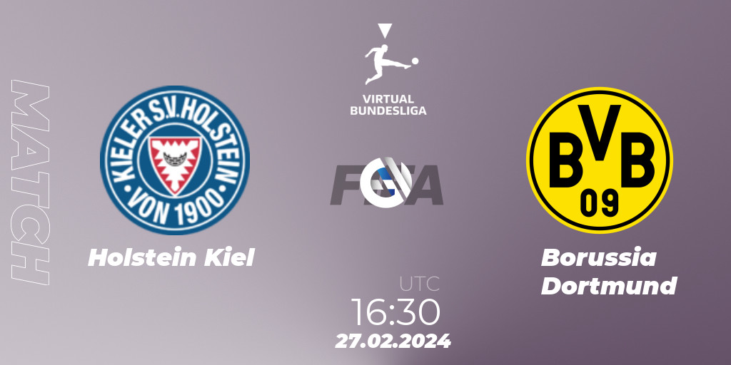 Holstein Kiel vs Borussia Dortmund 27.02.24. FIFA 23, Virtual Bundesliga 202324 Club